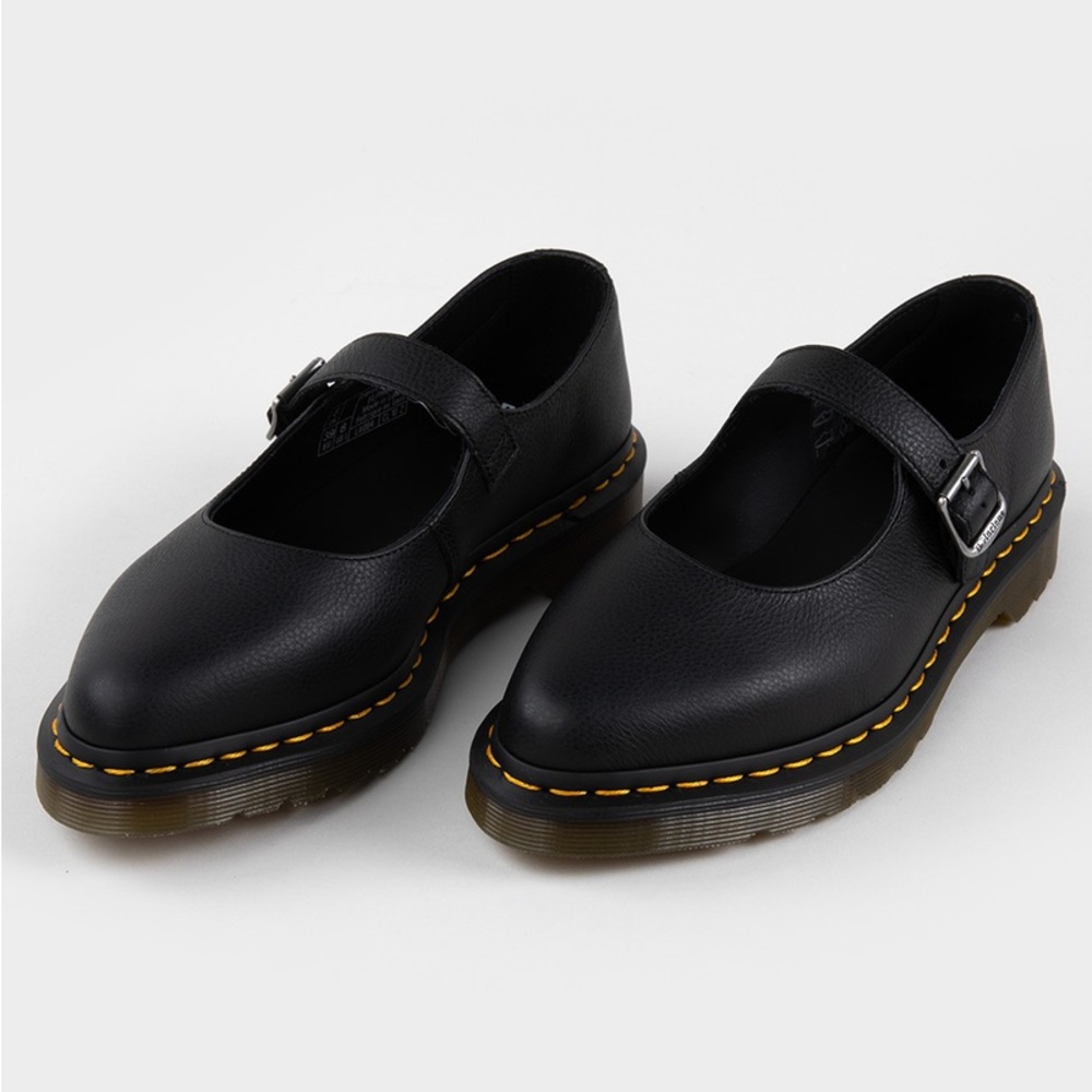 DR. MARTENS Elphie Mary Jane Womens Virginia Leather Shoes